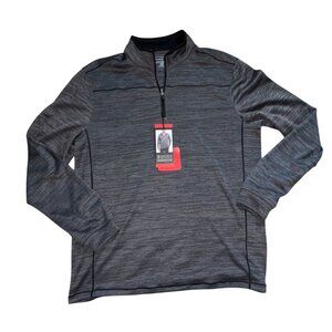 NEW Pebble Beach Dry-Luxe Performance 1/4 Zip Pullover Sweatshirt-Gray-M